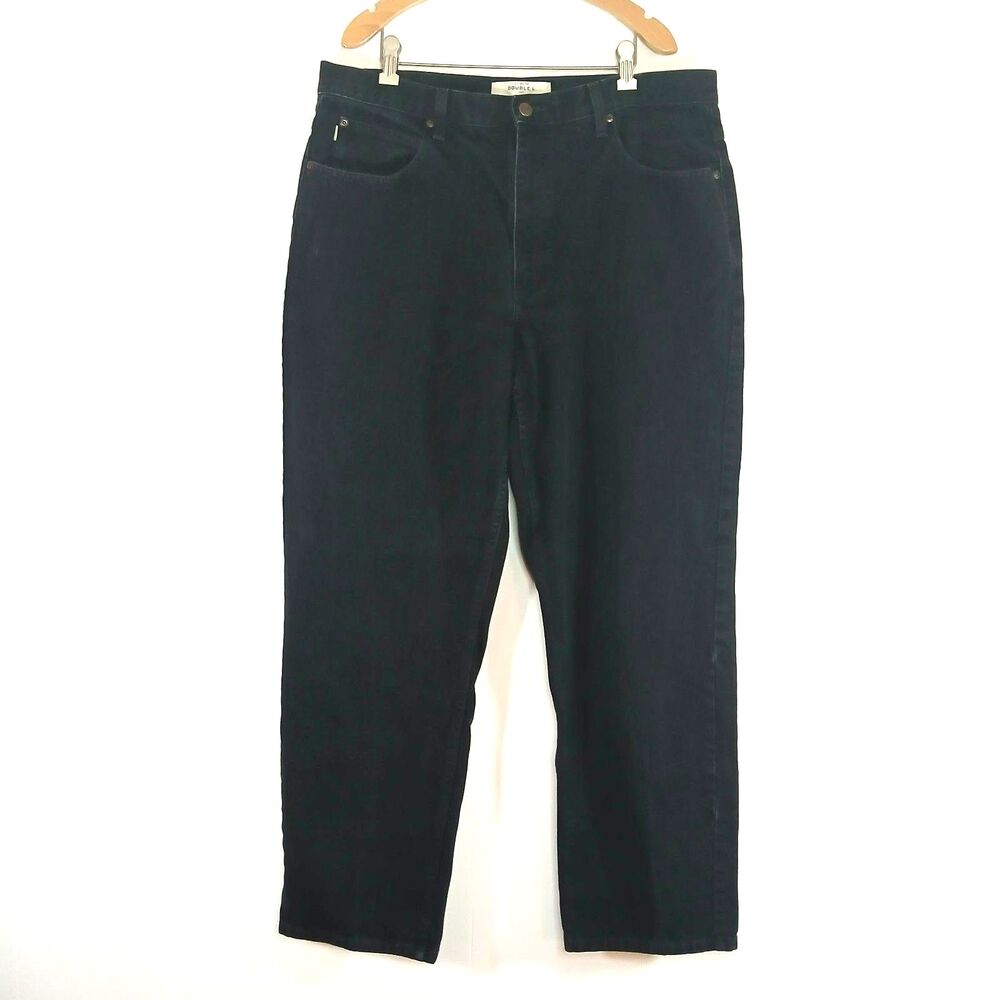 LL Bean Double L Relaxed Fit Black Jeans 38x32 Vintage Workwear Gorpcore